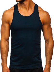 Majica tank top bez printa tamnoplava Bolf 99002