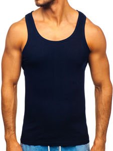 Majica tank top bez printa tamnoplava Bolf NB002