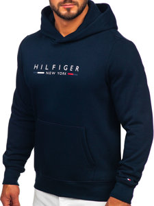 Mornarsko plava muška klokanica hoodie s printom Tommy Hilfiger MW0MW29301