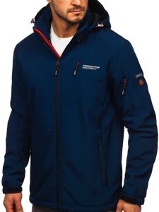 Mornarsko plava muška softshell jakna Bolf BK122