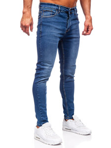 Mornarsko plave muške slim fit jeans hlače Bolf 6262