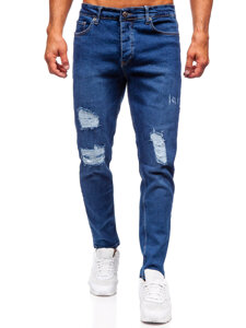 Mornarsko plave muške slim fit jeans hlače Bolf 6536