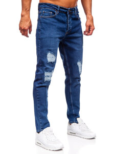 Mornarsko plave muške slim fit jeans hlače Bolf 6536