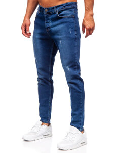 Mornarsko plave muške slim fit jeans hlače Bolf 6558