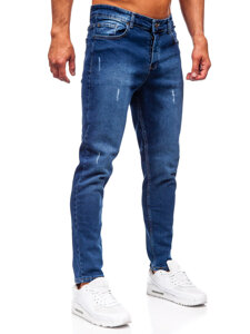 Mornarsko plave muške slim fit jeans hlače Bolf 6558