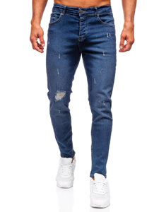 Mornarsko plave muške slim fit jeans hlače Bolf 6566-1