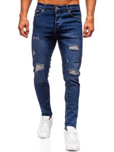 Mornarsko plave muške slim fit jeans hlače Bolf 6569