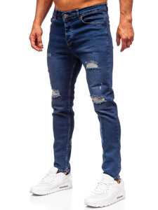 Mornarsko plave muške slim fit jeans hlače Bolf 6569