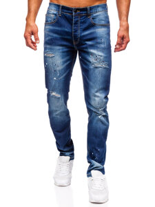 Mornarsko plave muške slim fit jeans hlače Bolf MP0170BS