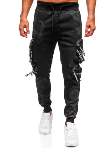 Muške tople Cargo joggers Crna Bolf HSS342