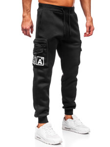 Muške tople Cargo joggers Crna Bolf K22