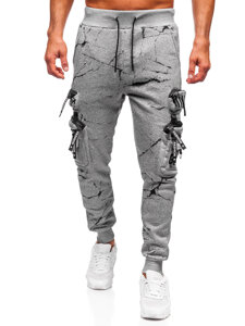 Muške tople Cargo joggers Sivo Bolf HSS339