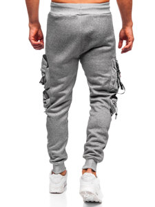 Muške tople Cargo joggers Sivo Bolf HSS342