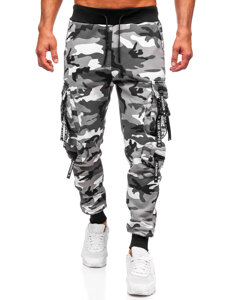 Muške tople Cargo joggers Sivo Bolf HSS453