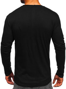 Muški longsleeve s printom crni Bolf 1213