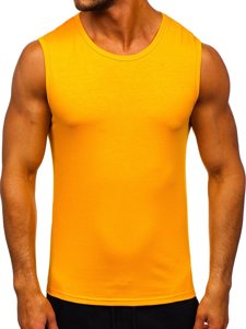 Narančasta majica tank top bez printa Bolf 99001