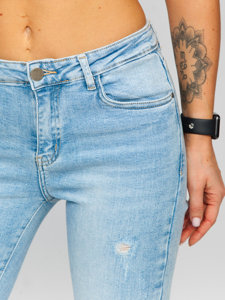 Plave ženske jeans hlače Skinny Bolf S9983