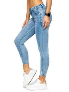 Plave ženske traper hlače Skinny Bolf S0002