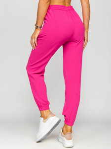 Roze materijalne jogger hlače za žene Bolf W7322