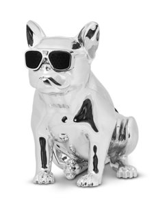 Srebrni veliki bežični zvučnik French Bulldog bluetooth S4