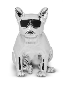 Srebrni veliki bežični zvučnik French Bulldog bluetooth S4