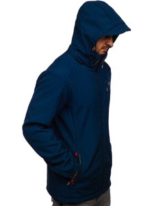 Tamnomodri muški softshell kaput Bolf BK122