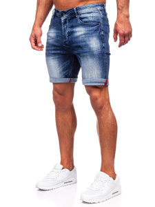 Tamnoplave kratke jeans hlače za muškarce Denley MP0261B