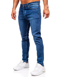 Tamnoplave muške traper hlače slim fit Bolf 6482