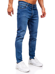 Tamnoplave muške traper hlače slim fit Bolf 6482