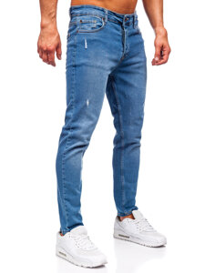 Tamnoplave muške traper hlače slim fit Bolf 6485