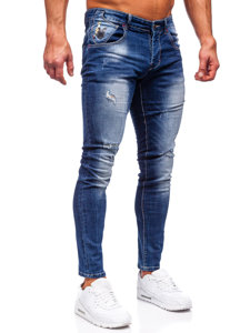 Tamnoplave muške traper hlače slim fit Bolf MP0024B