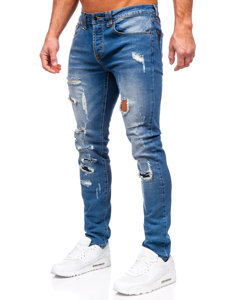 Tamnoplave muške traper hlače slim fit Bolf MP0086BS