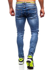 Tamnoplave traperice muške skinny fit Bolf KX565