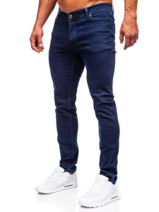 Tamnoplave traperice muške slim fit Bolf 5054