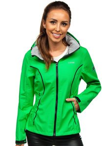 Zelena jakna ženska prijelazna softshell Bolf S010