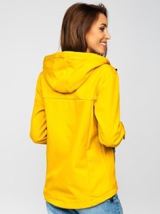 Žuta jakna prijelazna ženska softshell Bolf KSW6007